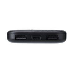 BATTERY BANK 5.000 MAH NERA PRESE: USB-A X 2 , USB-C
