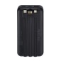 BATTERY BANK (20000 MAH) 22,5W FAST CHARGER CON 3 CAVI INTEGRATI ( DI CUI TYPE C ED USB CON FUNZIONE RICARICA ) NERA