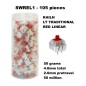 SET 105 SOTTOTASTI SWITCH KAILH LT RED LINEAR