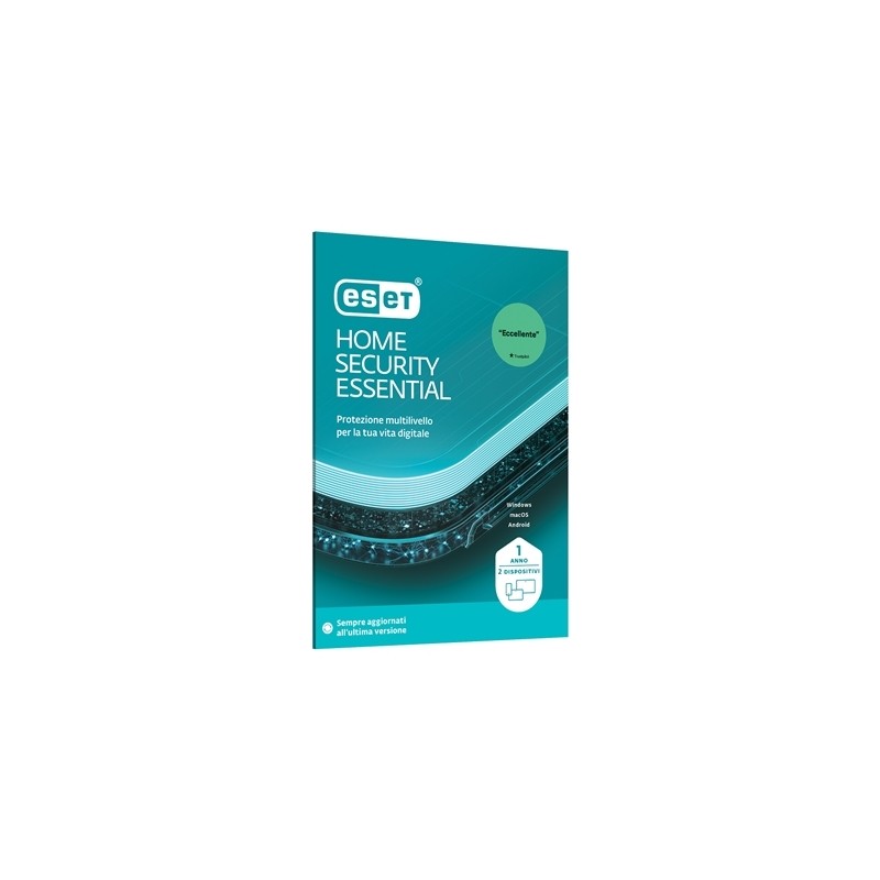 BOX ESET INTERNET SECURITY 1 ANNO 2 UTENTI NOD32 RINNOVO