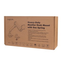 STAFFA MONITOR DA TAVOLO ALLUMINIO 17-57 MOLLA A GAS FINO A 22KG