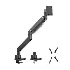 STAFFA MONITOR DA TAVOLO ALLUMINIO 17-57 MOLLA A GAS FINO A 22KG