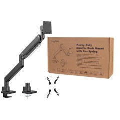 STAFFA MONITOR DA TAVOLO ALLUMINIO 17-57 MOLLA A GAS FINO A 22KG