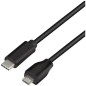 CAVO USB 2.0 TYPE-C, DA C/M A MICRO USB/M, NERO, 1 MT