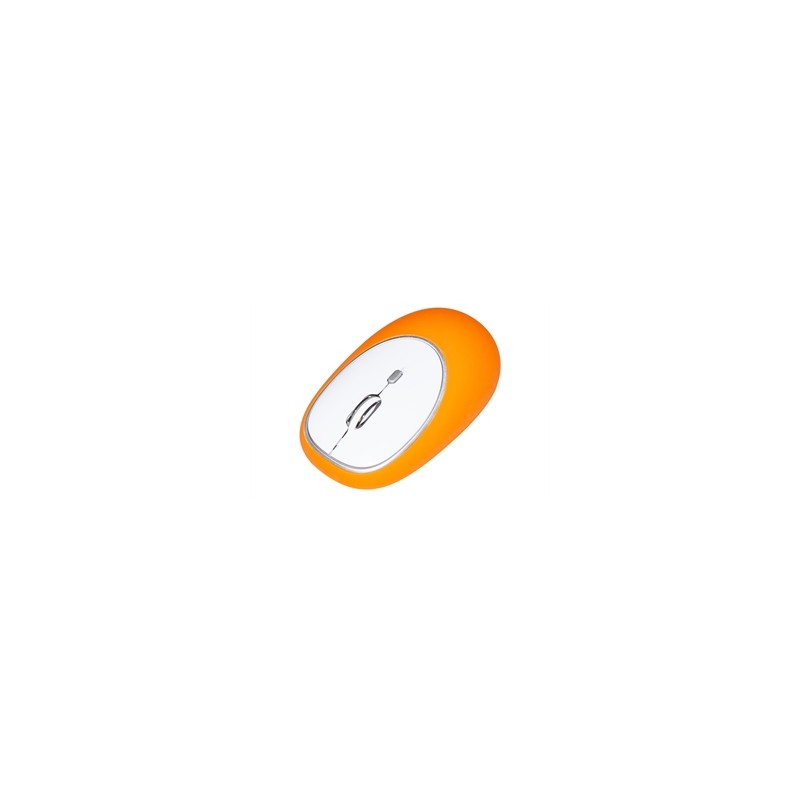 MOUSE GOMMATO WIRELESS COLORE ARANCIONE
