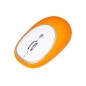 MOUSE GOMMATO WIRELESS COLORE ARANCIONE