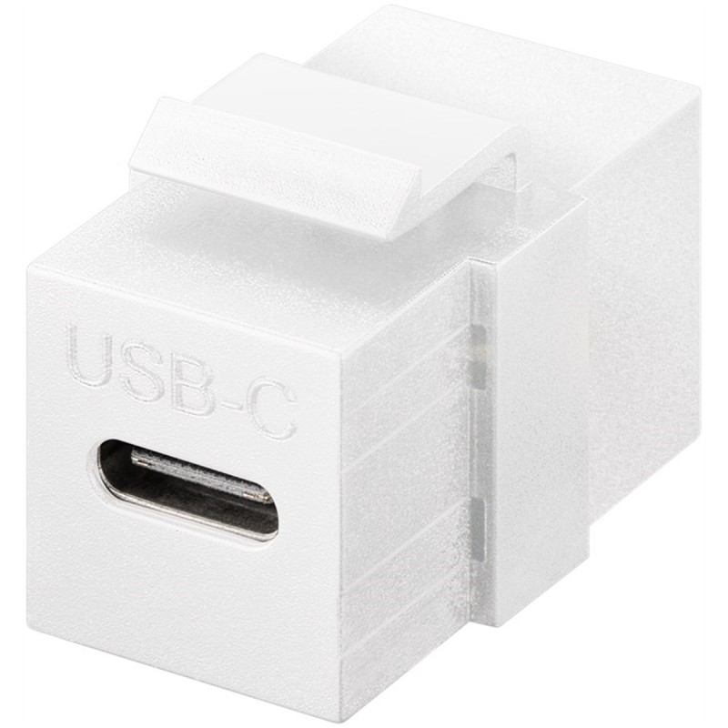 CONNETTORE KEYSTONE USB-C 3.2 GEN 2 (10 GBIT/S) BIANCO FEMMINA-FEMMINA