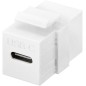 CONNETTORE KEYSTONE USB-C 3.2 GEN 2 (10 GBIT/S) BIANCO FEMMINA-FEMMINA