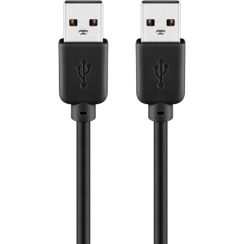 CAVO USB 2.0 CONNETTORI A MASCHIO NERO 3 MT.