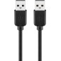 CAVO USB 2.0 CONNETTORI A MASCHIO NERO 3 MT.