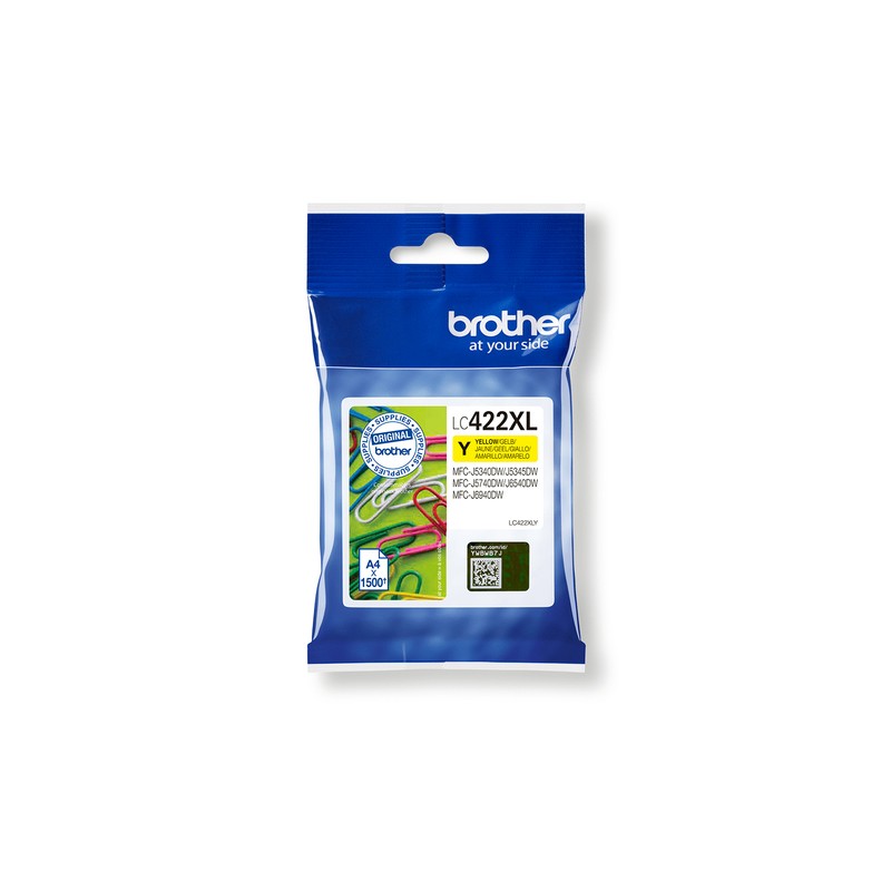BROTHER CART INK GIALLO, 422XL, 1500 PAG