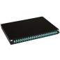 PANNELLO FIBRA OTTICA 19" CON 24 ADATTATORI SC SIMPLEX OM3 PROFONDITA' 250 MM COLORE NERO