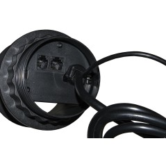 MULTIPRESA A SCOMPARSA CON 2 PORTE ALIMENTAZIONE ITA/SCHUKO, 2 PORTE USB + 1 RJ45 + 1 RJ11 + 1 HDMI® FEMMINA