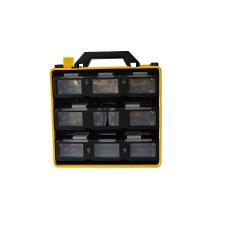 VALIGETTA 12 COMPARTIMENTI ESTRAIBILI PER ATTREZZI, MINUTERA, ECC MISURE (LXPXA) 30X28X15