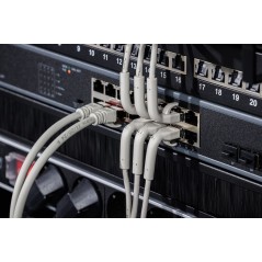 DIGITUS CAVO PATCH ANGOLATO CAT 6A F-FTP, RAME, 0,3 M, GRIGIO CONF 10 PEZZI
