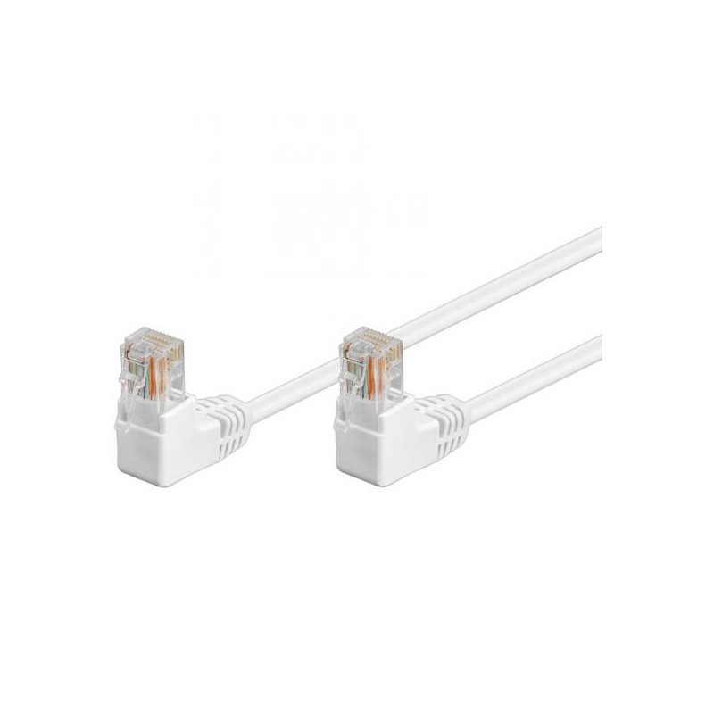 CAVO RETE UTP CAT.5E CONNETTORI RJ45 A 90 GRADI MT 1