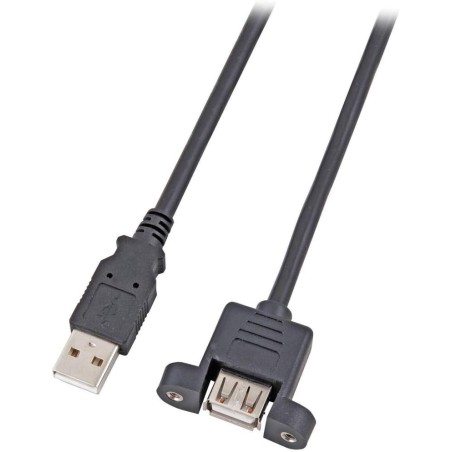 CAVO USB CONNETTORE A MASCHIO/A FEMMINA DA PANNELLO MT. 1,8
