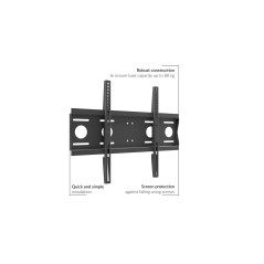 SUPPORTO MONTOR A MURO PER SCHERMI 40-75" FINO A 80 KG