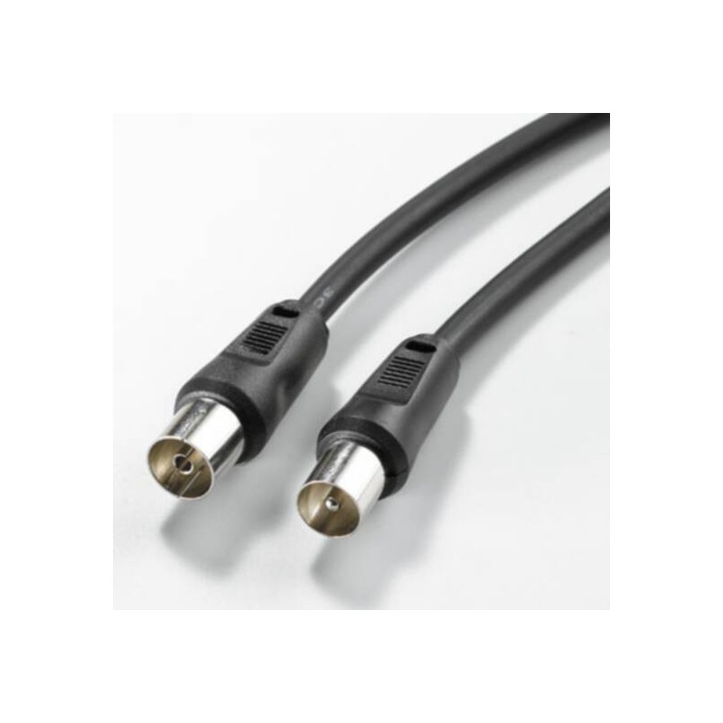 CAVO COLLEGAMENTO ANTENNA TV MASCHIO/FEMMINA COLORE NERO MT. 2,5