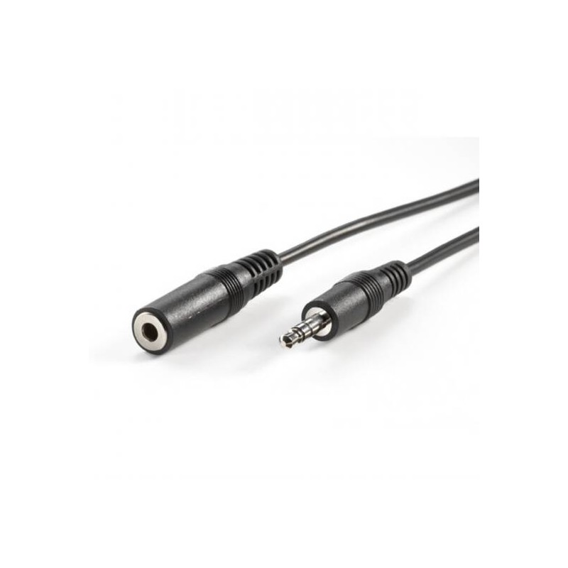 CAVO STEREO JACK 3.5 MM. PROLUNGA SCHEDA AUDIO PER CUFFIE/CASSE MASCHIO/FEMMINA MT. 10