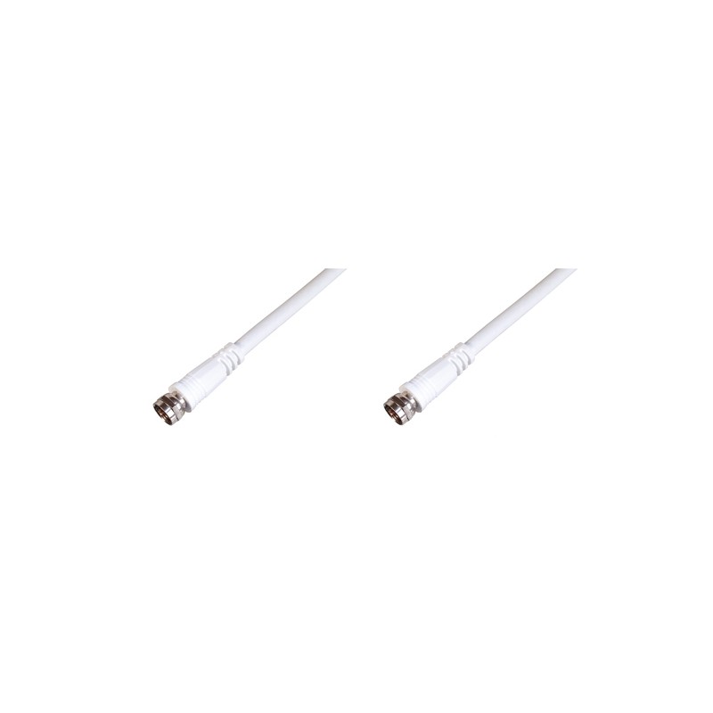 CAVO ANTENNA SAT COASSIALE 75 OHM CONNETTORI TIPO F MASCHIO/MASCHIO SCHERMATO 64 X 0.12 MT.10