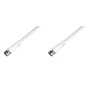 CAVO ANTENNA SAT COASSIALE 75 OHM CONNETTORI TIPO F MASCHIO/MASCHIO SCHERMATO 64 X 0.12 MT.10