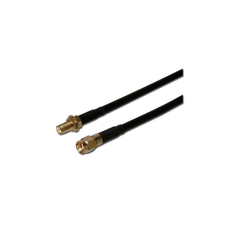 CAVO PROLUNGA PER ANTENNA WIRELESS MASCHIO/FEMMINA CONNETTORE RP-SMA MT. 2