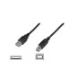 CAVO USB 2.0 CONNETTORI A-B, LUNGHEZZA MT. 5 COLORE NERO