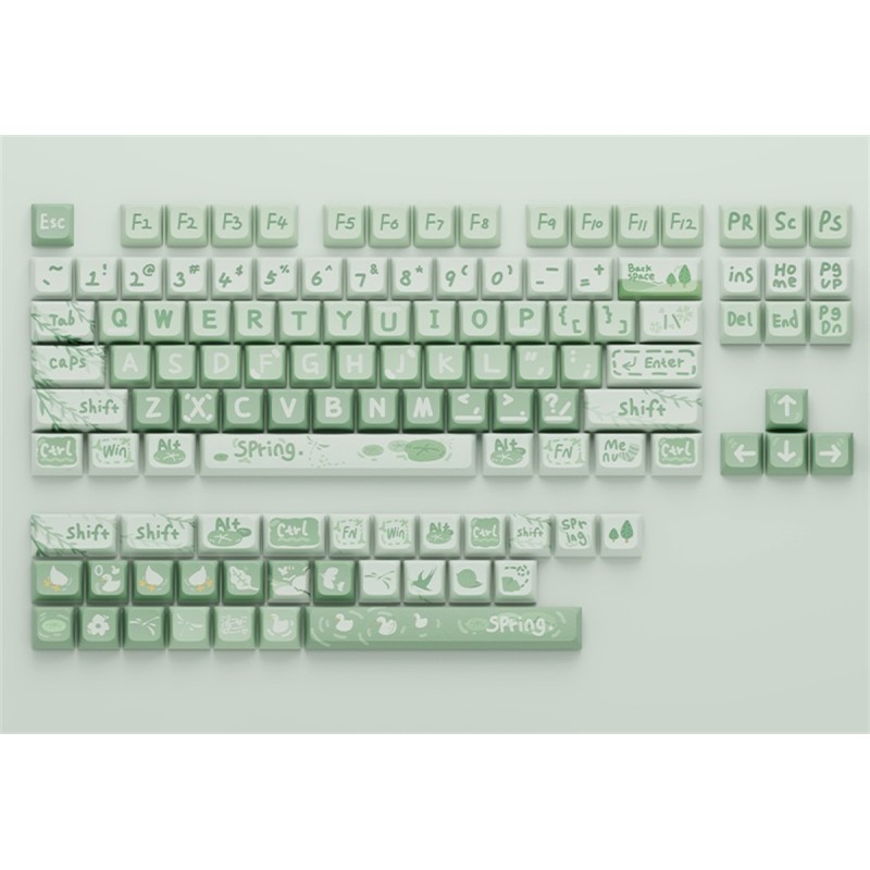 SET DI 133 TASTI KEYCAPS SPRING OUTING 5 SIDED PBT XDA