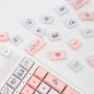 SET DI 129 TASTI KEYCAPS STEAM RABBIT PINK PBT XDA