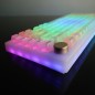 SET DI 132 TASTI KEYCAPS TRANSPARENT WHITE ABS MDA