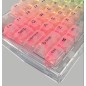 SET DI 132 TASTI KEYCAPS TRANSPARENT WHITE ABS MDA