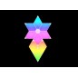 LUCI AMBIENTALI RGB CON 9 ROMBI CM 12X12 MONTABILI A MURO PILOTABILI CON GOOGLE ASSISTANT, ALEXA, SIRI WIRELESS/BLUETOOTH CON TE