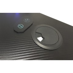 TAVOLO CORTEK GAMING L-SHAPE RGB 160CM BLACK/RED