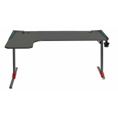 TAVOLO CORTEK GAMING L-SHAPE RGB 160CM BLACK/RED