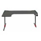 TAVOLO CORTEK GAMING L-SHAPE RGB 160CM BLACK/RED