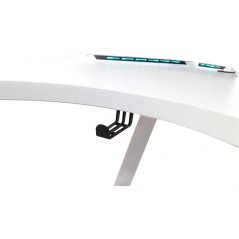 TAVOLO CORTEK GAMING L-SHAPE RGB 160CM WHITE
