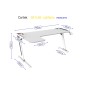 TAVOLO CORTEK GAMING L-SHAPE RGB 160CM WHITE