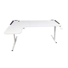 TAVOLO CORTEK GAMING L-SHAPE RGB 160CM WHITE