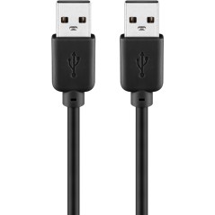 CAVO USB 2.0 CONNETTORI A MASCHIO NERO 3 MT.