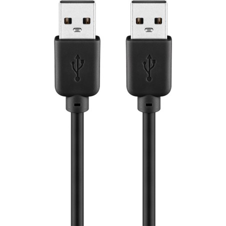 CAVO USB 2.0 CONNETTORI A MASCHIO NERO 3 MT.