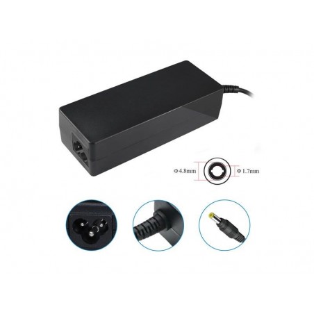 ALIMENTATORE NOTEBOOK 90W 19V/4,74A COMP COMPAQ/HP TIP INT 1,7MM EXT 4,8 MM