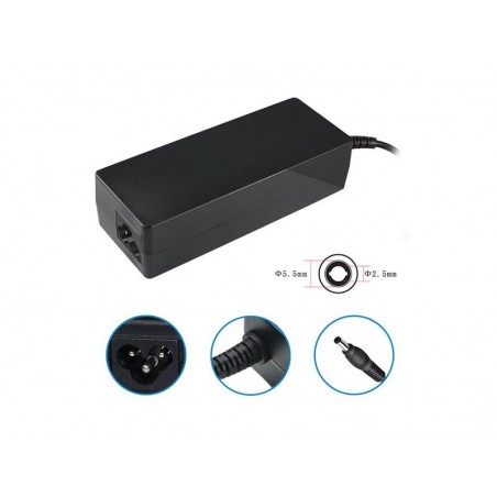 ALIMENTATORE NOTEBOOK 90W 19V/4,74A COMP ASUS/HP INT 2,5MM EXT 5,5MM