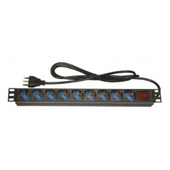 ARMADIO RACK MULTIPRESA 9 PRESE 19 TRIPOLARI/SCHUKO CON INTERRUTORE