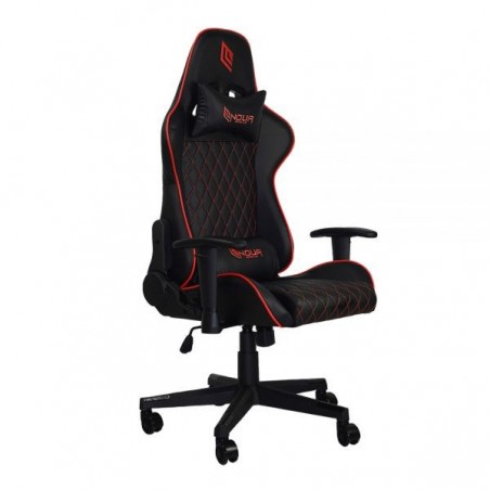 POLTRONA GAMING NOUA KUI K7 POGGIA TESTA E CUSCINO BLACK/RED