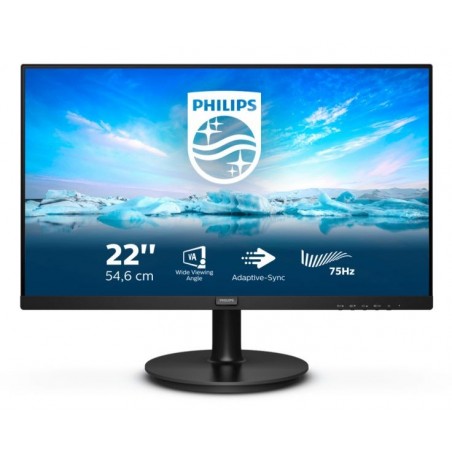 MONITOR 21,5VA VGA HDMI VESA DP MM PHILIPS 222V8LA/00 4000:1 4MS