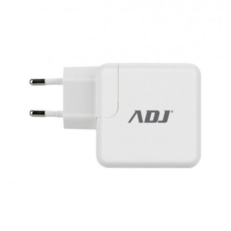 CARICA BATTERIA CASA 2P USB WH/GY 1PORTA QUICK CHARGE+1PORTA 2,4A ADJ