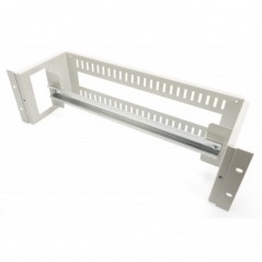 SUPPORTO GUIDA DIN 3U, 135X480X150 MM INCL. DIN RAIL (35X390 MM), GREY (RAL 7035)