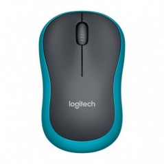 MOUSE M185 LOG CORDLESS GREY/BLU LOGITECH USB NANO RECEIVER
