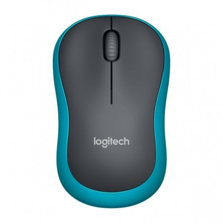 MOUSE M185 LOG CORDLESS GREY/BLU LOGITECH USB NANO RECEIVER